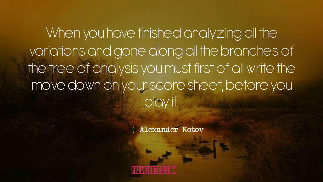Score quotes by Alexander Kotov