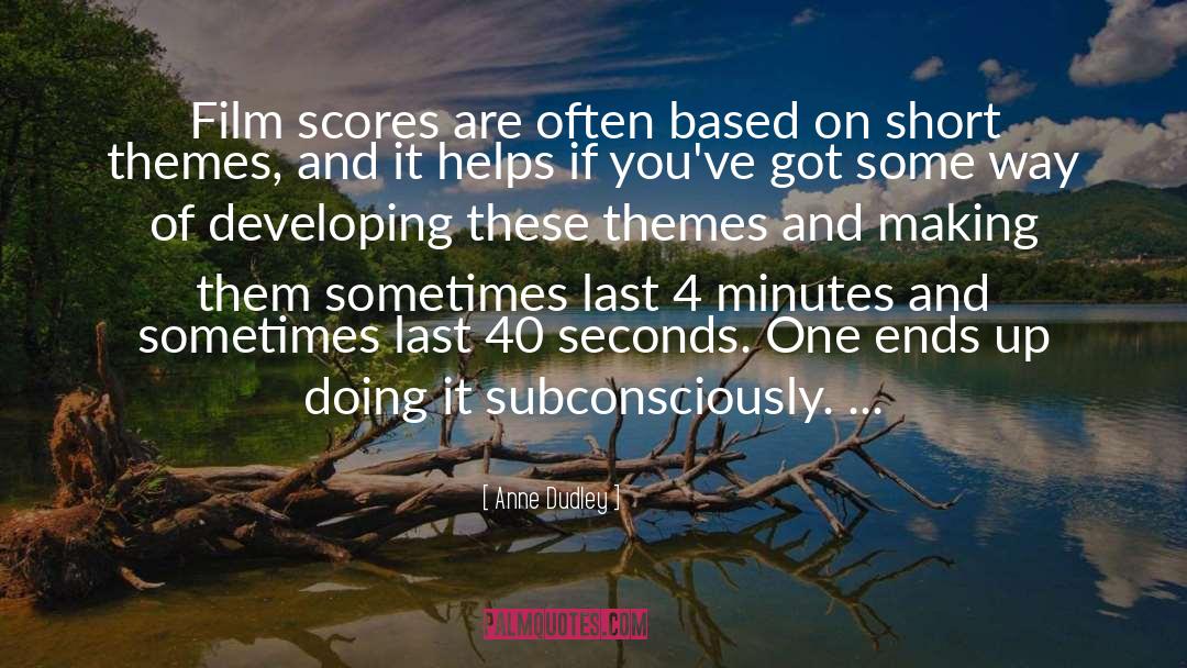 Scores quotes by Anne Dudley