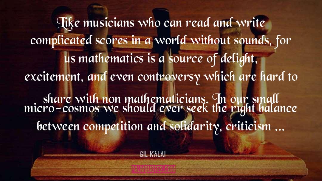 Scores quotes by Gil Kalai