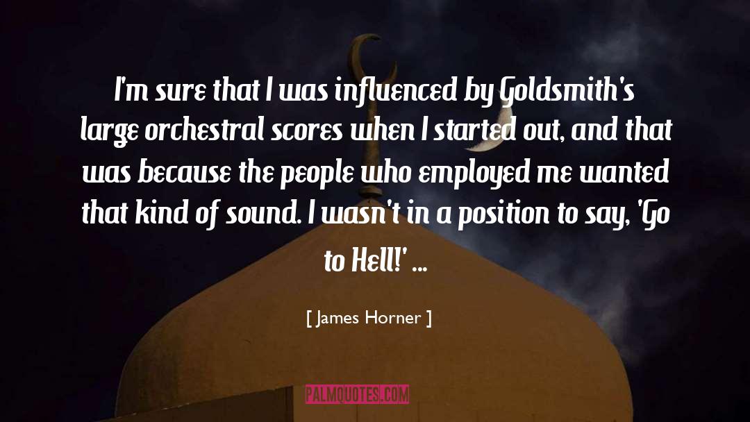 Scores quotes by James Horner