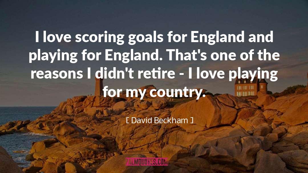 Scoring quotes by David Beckham