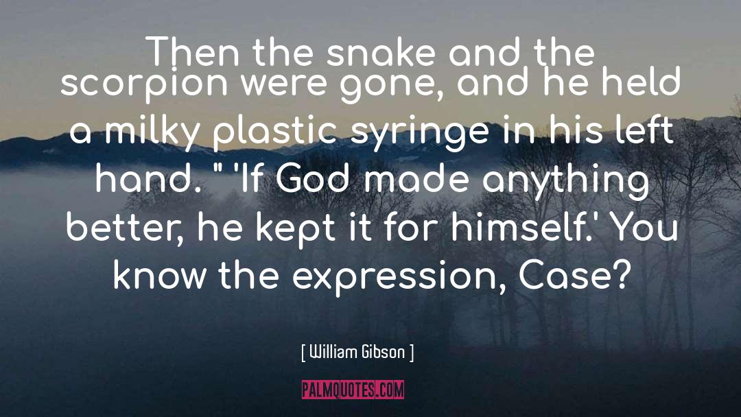 Scorpion quotes by William Gibson