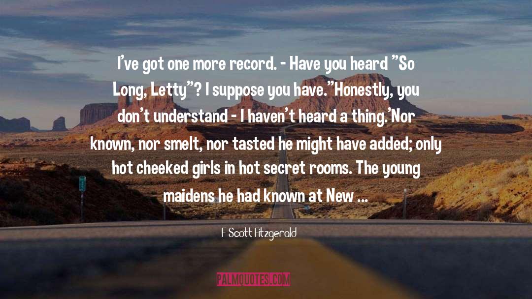Scott Shenangians quotes by F Scott Fitzgerald