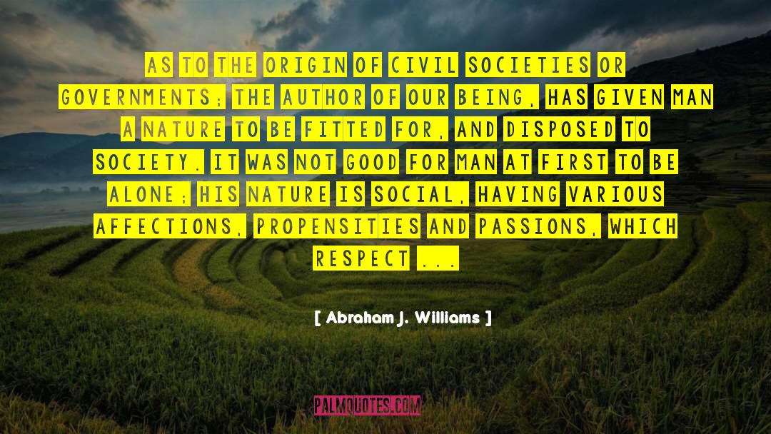 Scottish Author quotes by Abraham J. Williams
