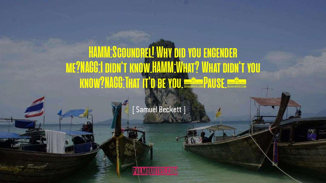 Scoundrel quotes by Samuel Beckett