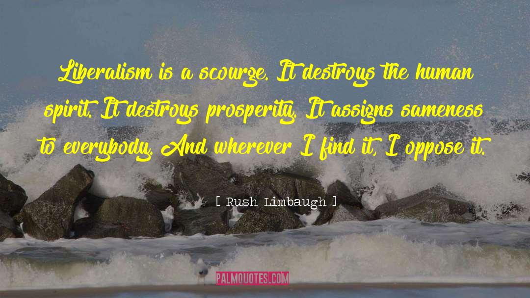 Scourge quotes by Rush Limbaugh