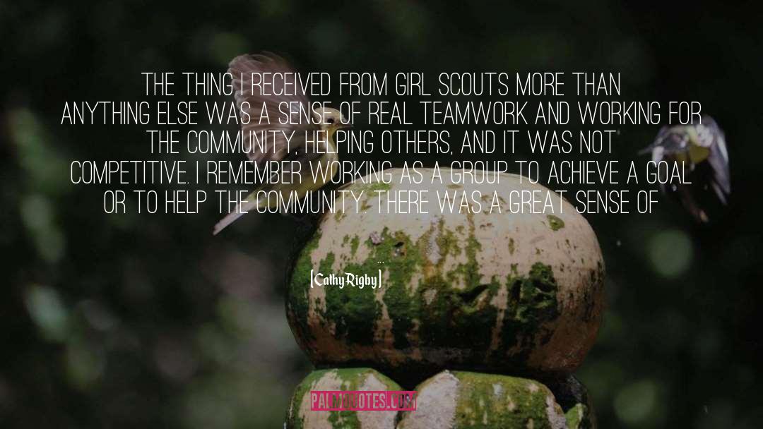 Scouts quotes by Cathy Rigby