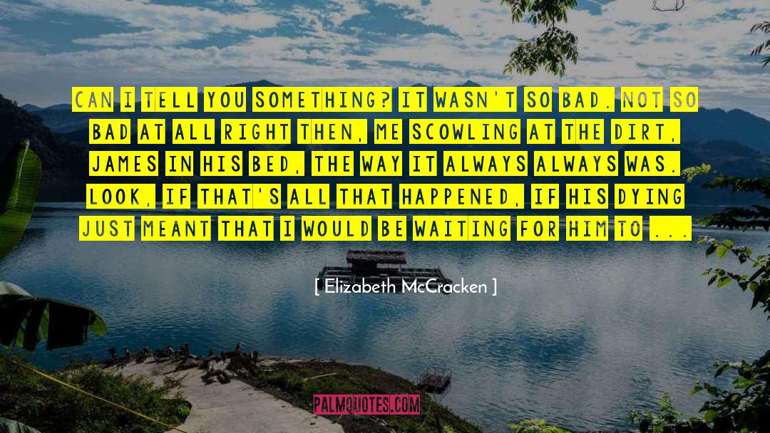 Scowling quotes by Elizabeth McCracken