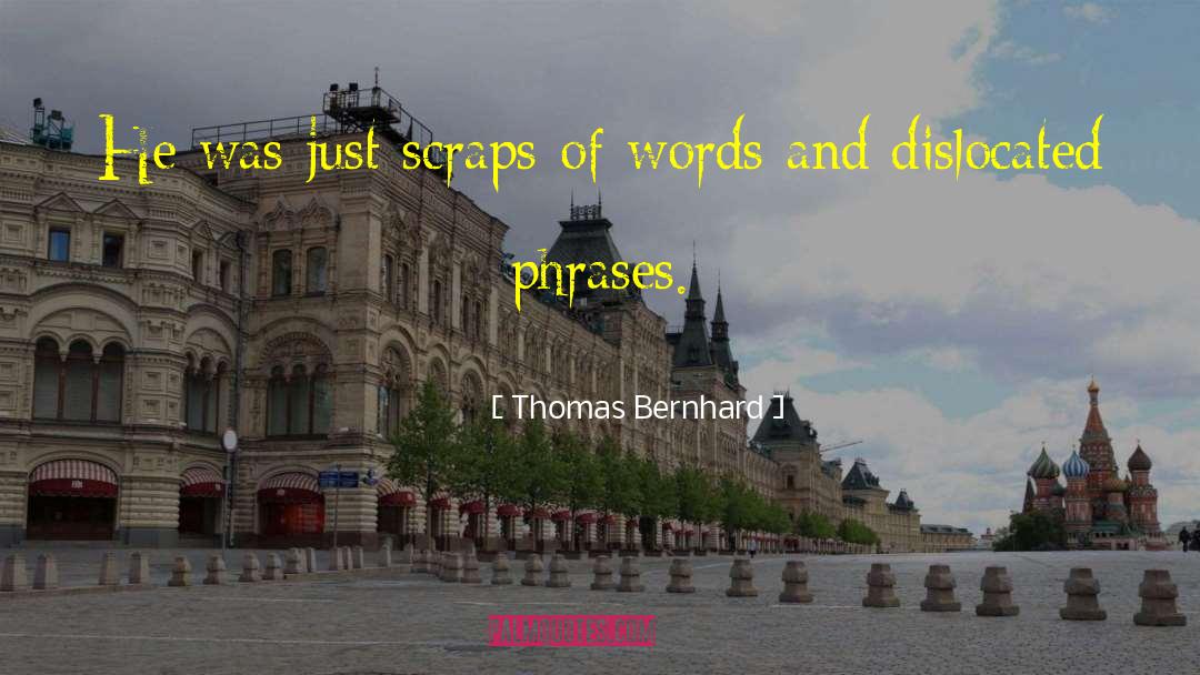 Scrap quotes by Thomas Bernhard