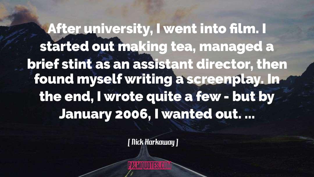 Screenplay quotes by Nick Harkaway