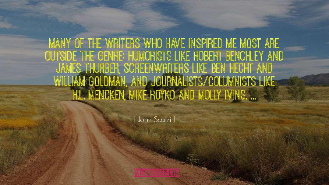 Screenwriters quotes by John Scalzi