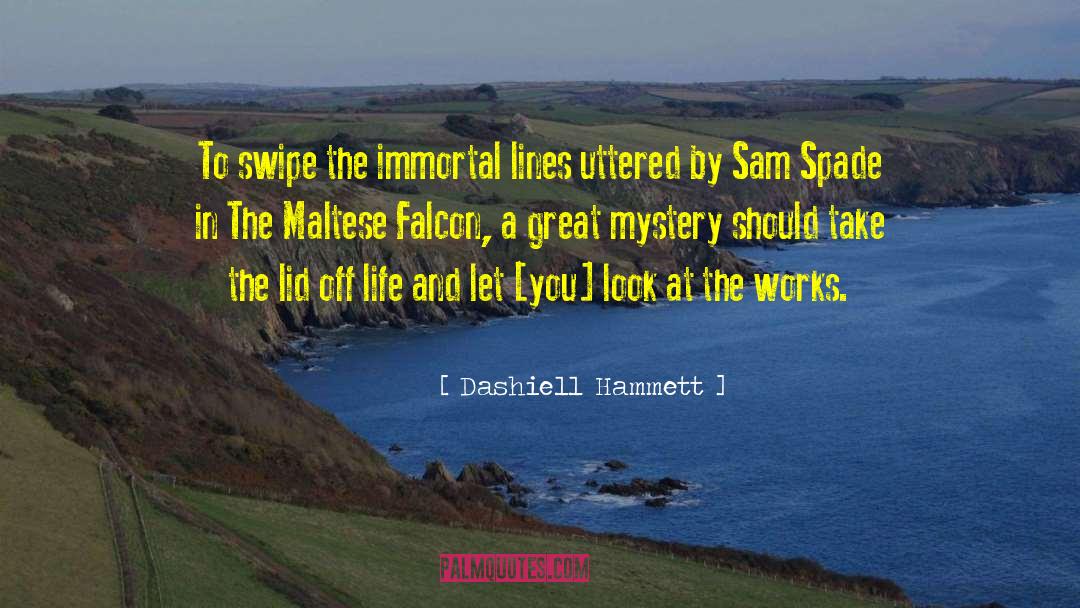 Screwball Mystery quotes by Dashiell Hammett