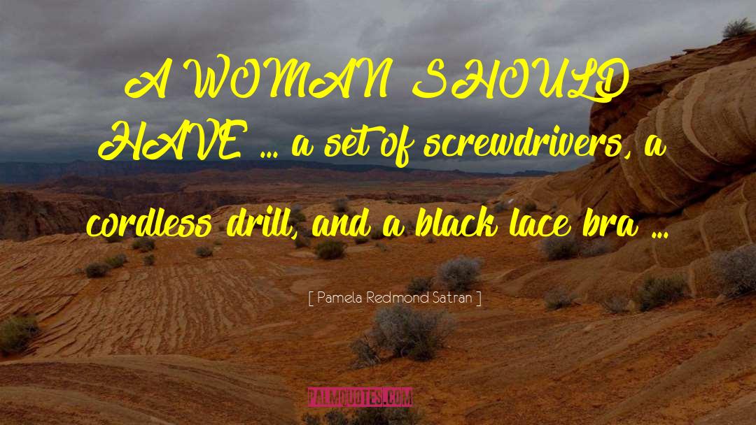 Screwdrivers quotes by Pamela Redmond Satran