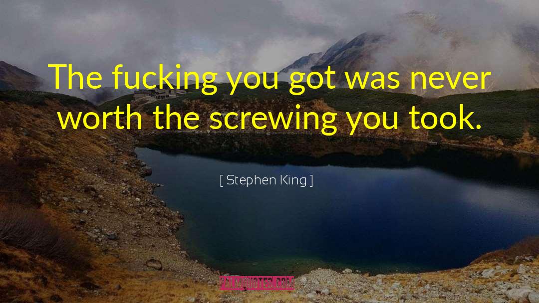 Screwing quotes by Stephen King