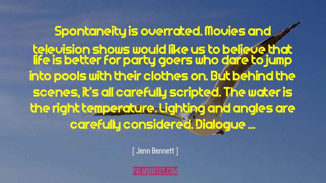 Scripted quotes by Jenn Bennett