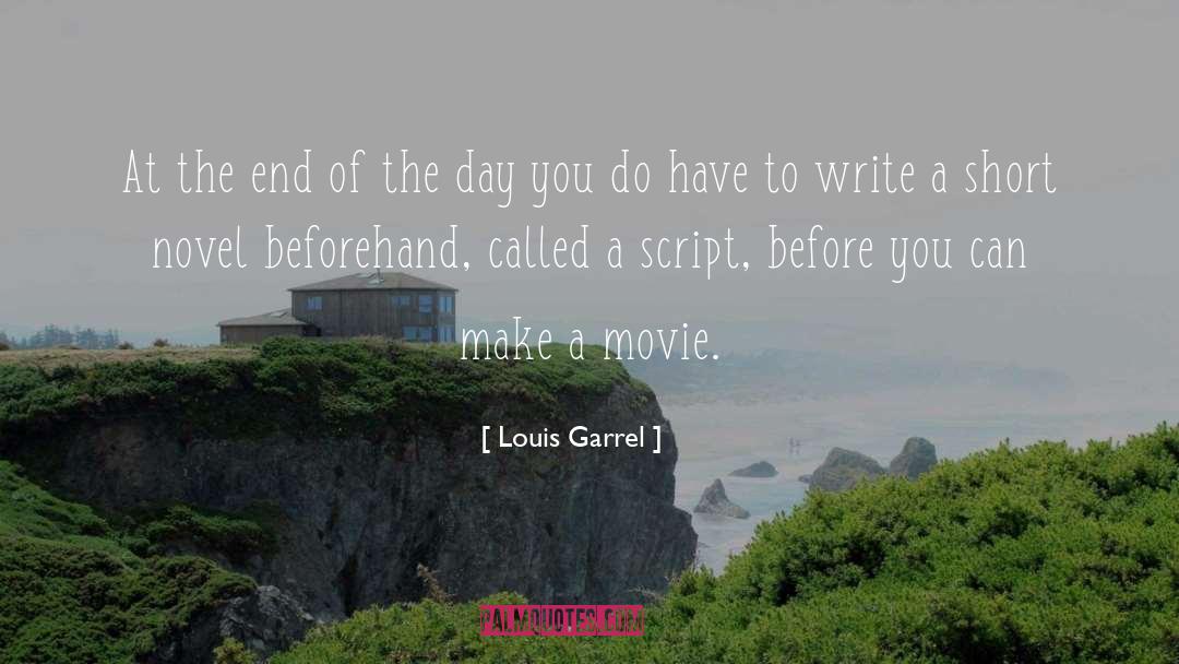 Scripts quotes by Louis Garrel