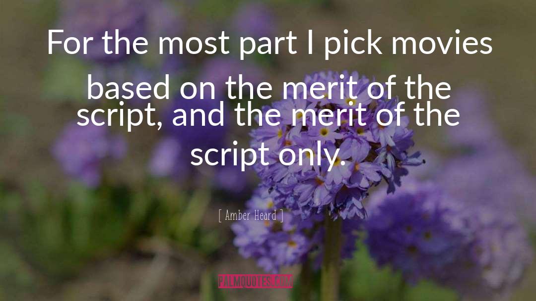 Scripts quotes by Amber Heard