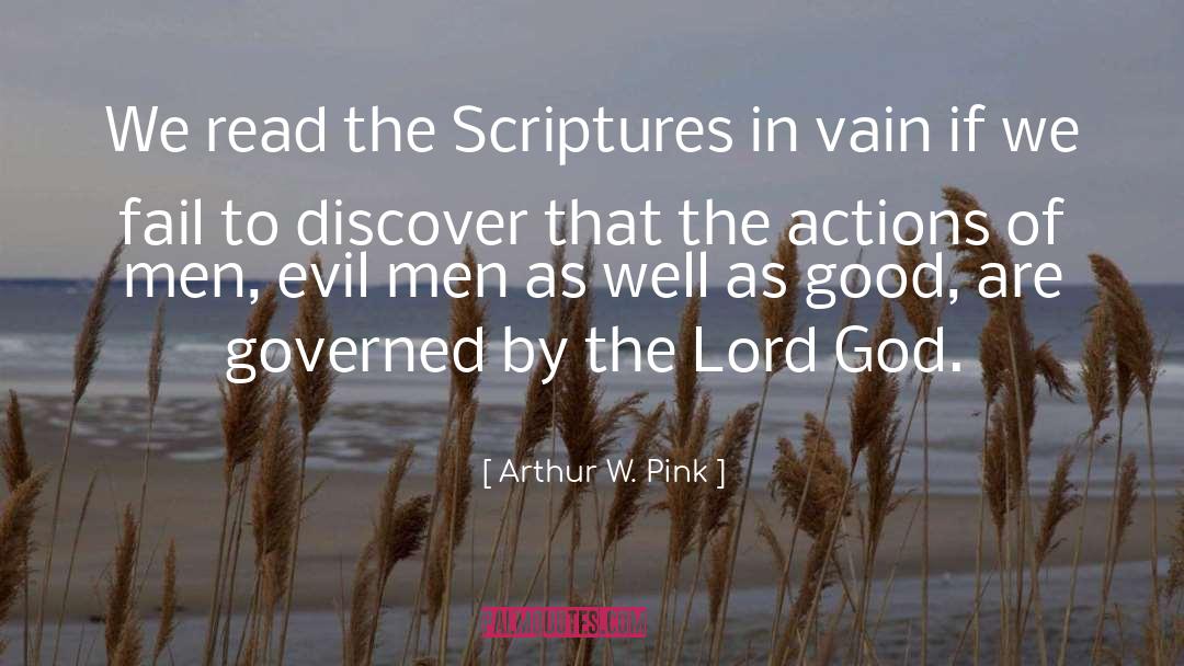 Scriptures quotes by Arthur W. Pink