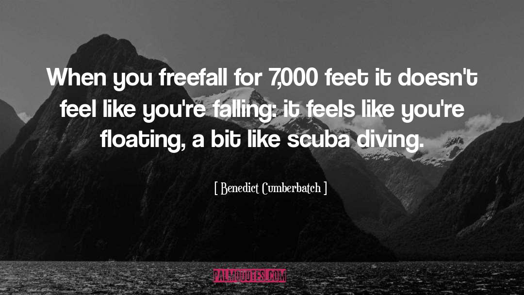 Scuba quotes by Benedict Cumberbatch