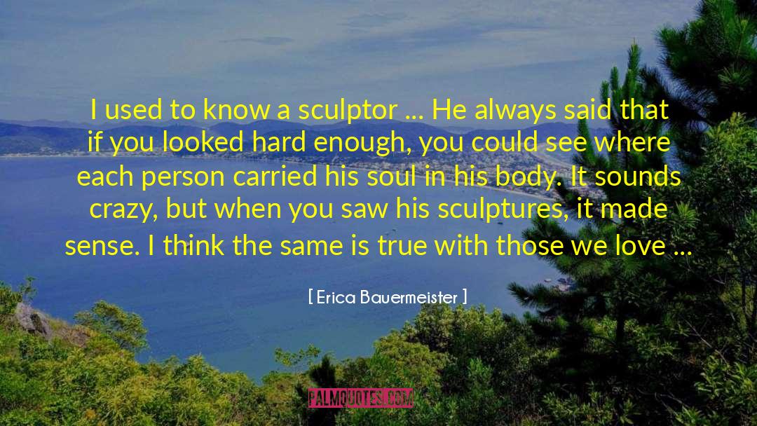 Sculptor quotes by Erica Bauermeister