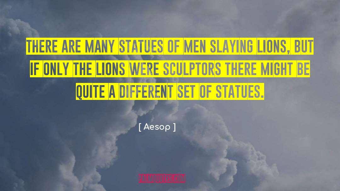 Sculptors quotes by Aesop