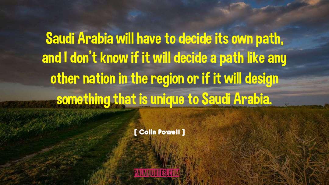 Sdlp Saudi quotes by Colin Powell