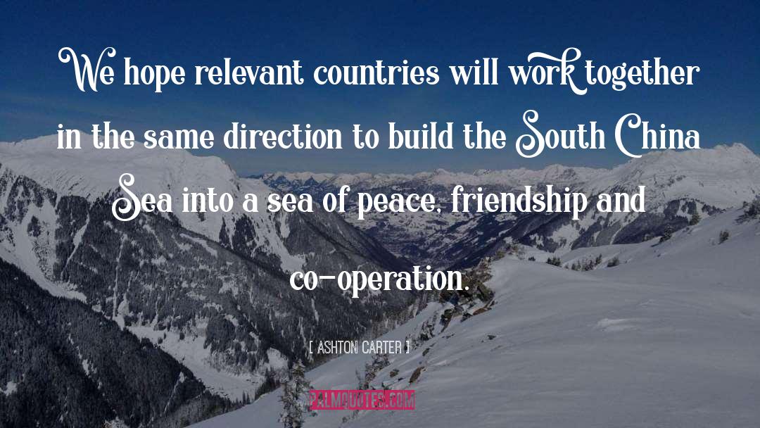 Sea And Peace quotes by Ashton Carter