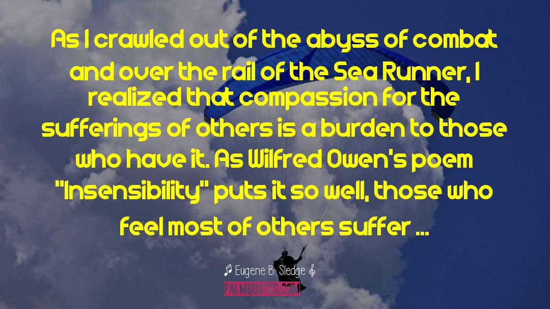 Sea Sickness quotes by Eugene B. Sledge