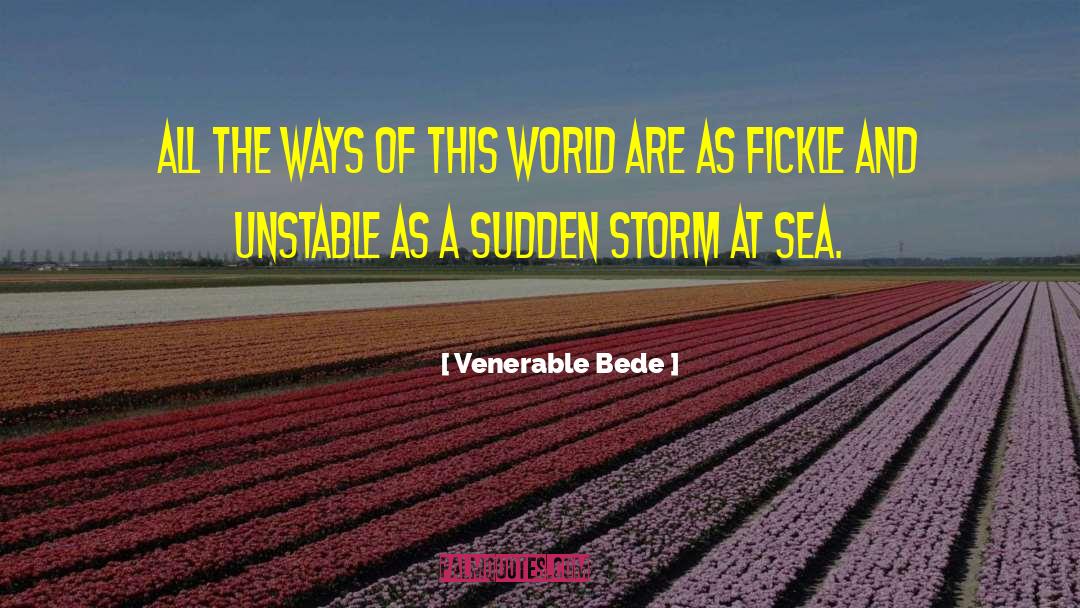 Sea Storm quotes by Venerable Bede