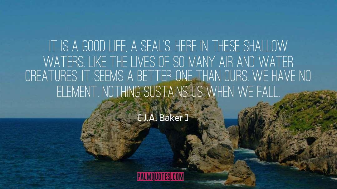 Seals quotes by J.A. Baker