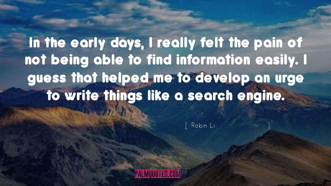 Search Engine quotes by Robin Li