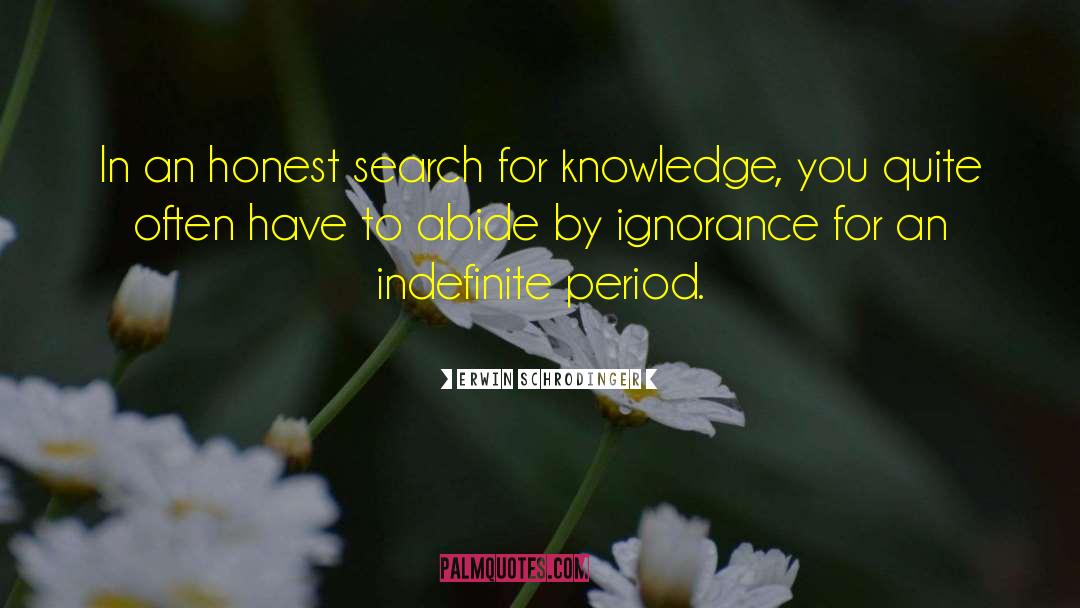 Search For Knowledge quotes by Erwin Schrodinger