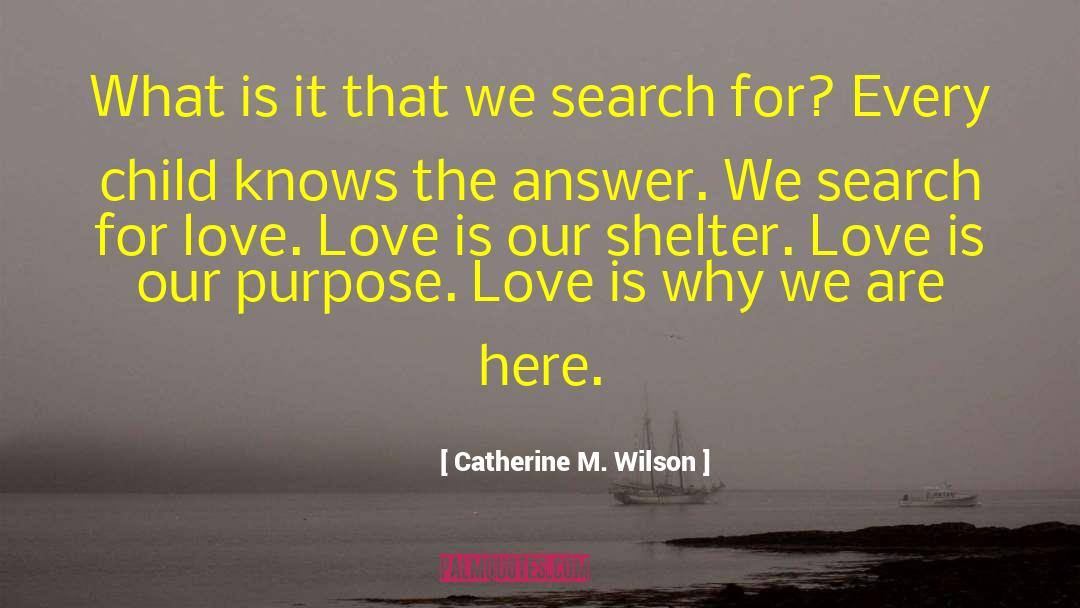 Search For Love quotes by Catherine M. Wilson