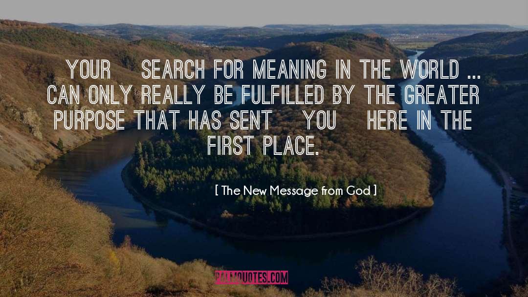 Search For Meaning quotes by The New Message From God
