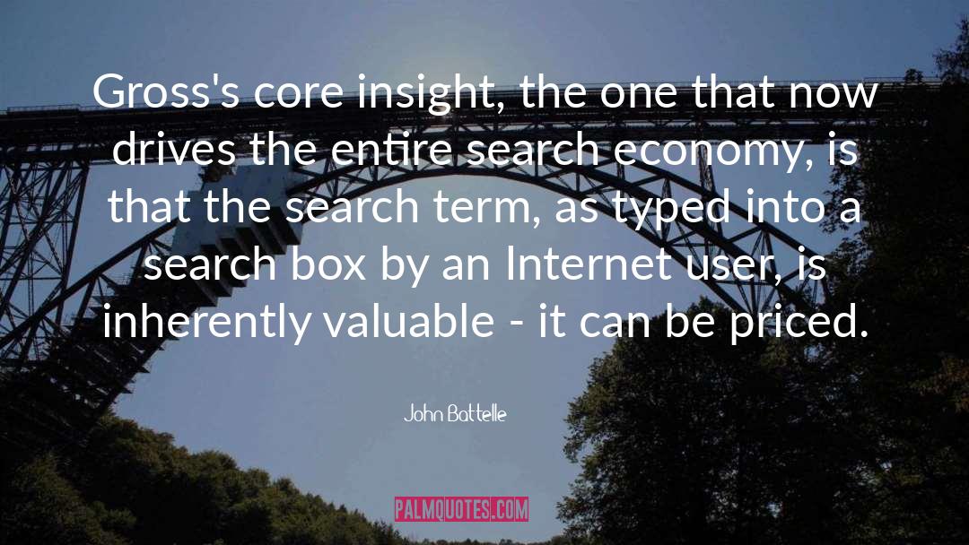 Search In Excel quotes by John Battelle