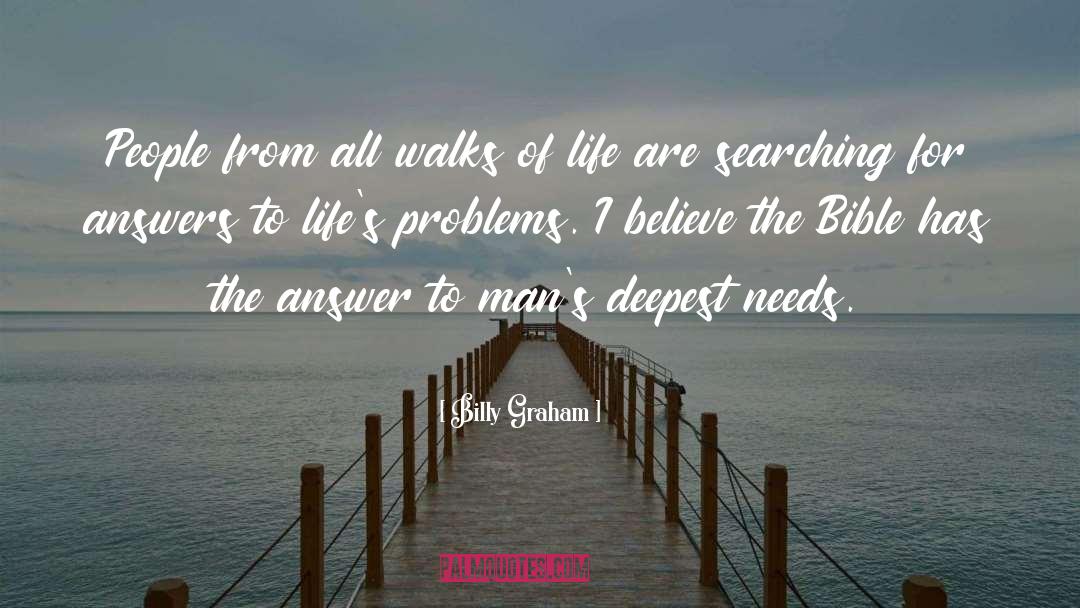 Searching For Answers quotes by Billy Graham