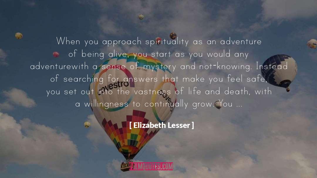 Searching For Answers quotes by Elizabeth Lesser