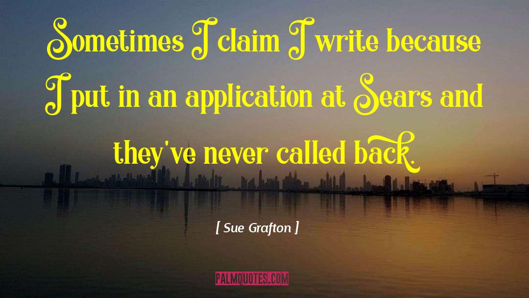 Sears quotes by Sue Grafton