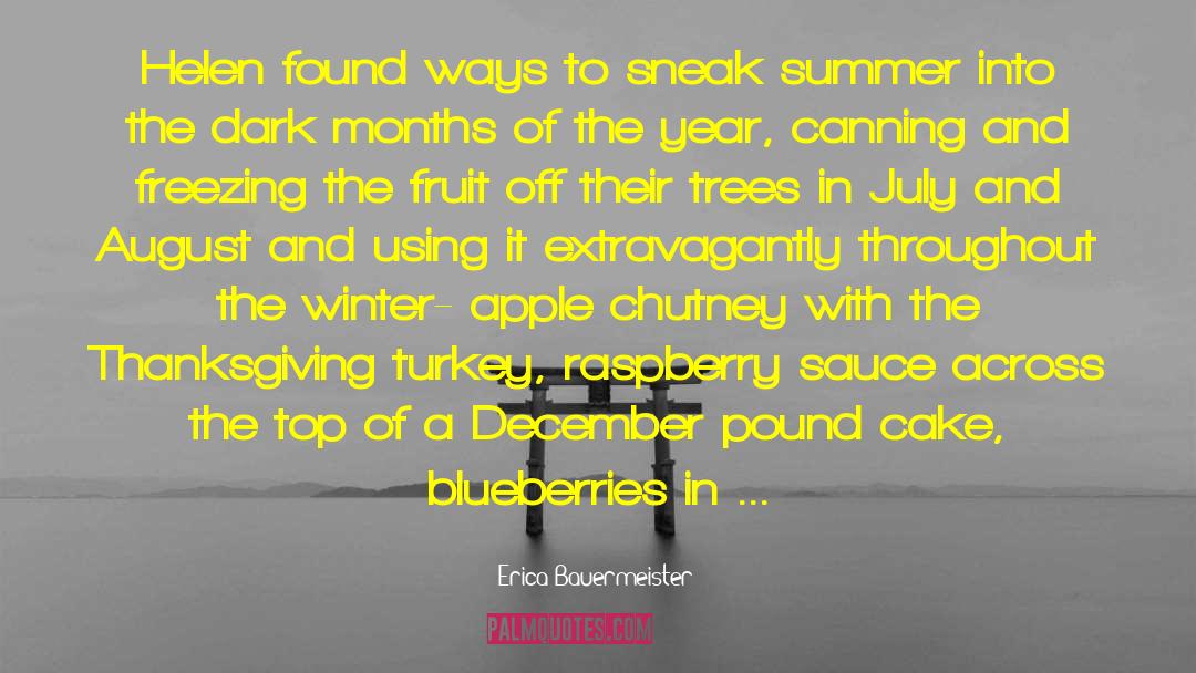 Seasonal quotes by Erica Bauermeister
