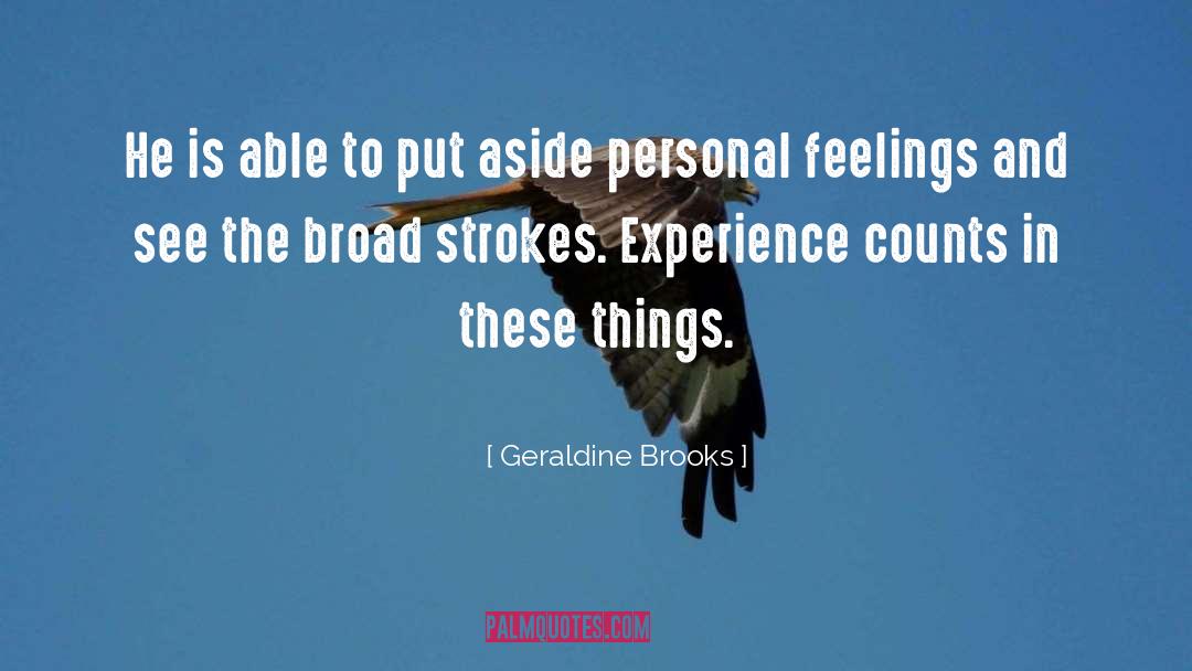 Seasoning quotes by Geraldine Brooks