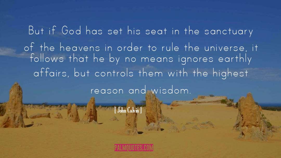 Seat quotes by John Calvin