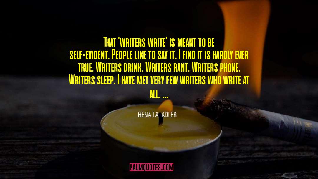 Seattle Writers quotes by Renata Adler