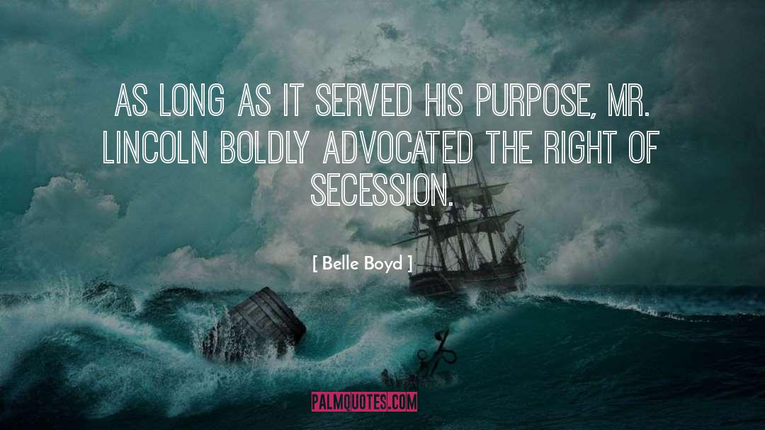 Secession quotes by Belle Boyd