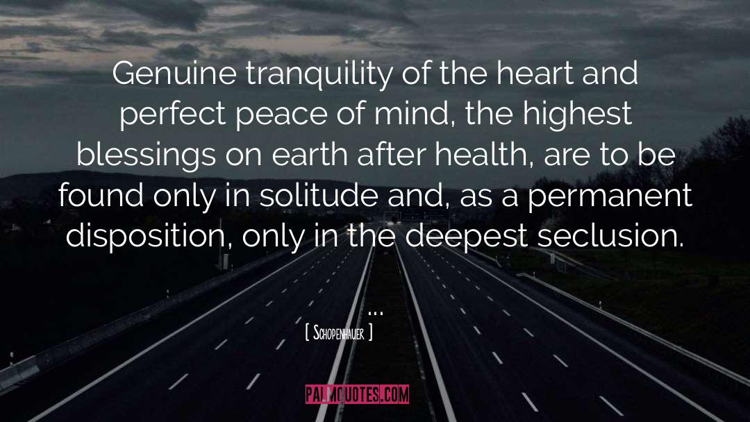 Seclusion quotes by Schopenhauer