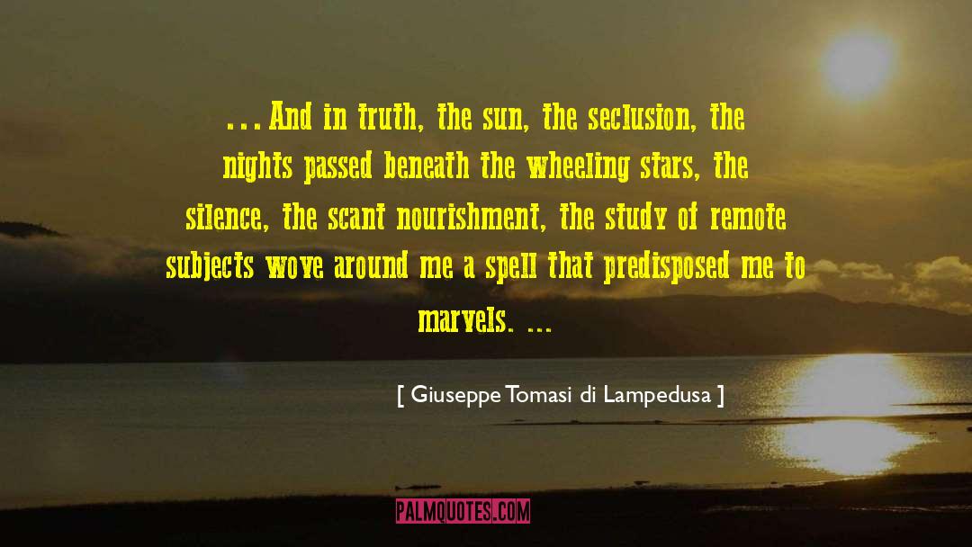 Seclusion quotes by Giuseppe Tomasi Di Lampedusa