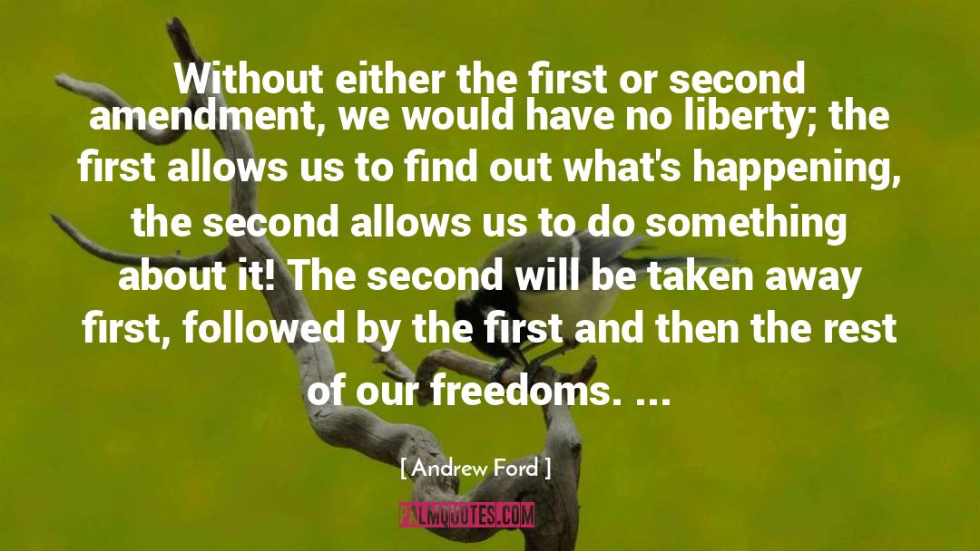 Second Amendment quotes by Andrew Ford