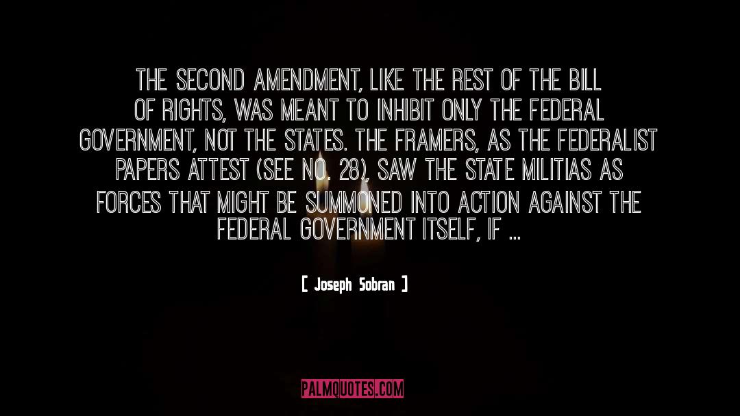 Second Amendment quotes by Joseph Sobran