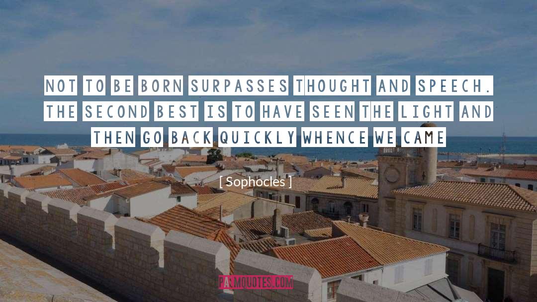 Second Best quotes by Sophocles