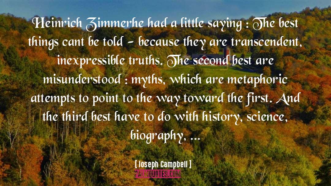 Second Best quotes by Joseph Campbell