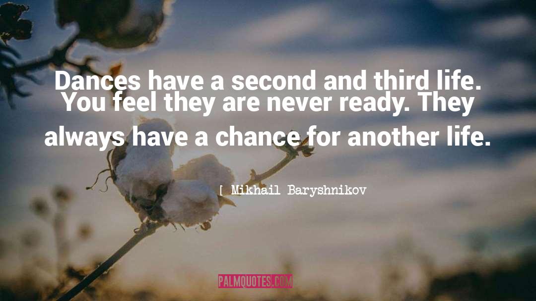 Second Chance Romance quotes by Mikhail Baryshnikov